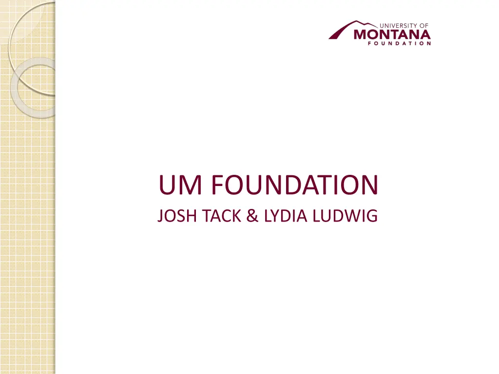 um foundation josh tack lydia ludwig