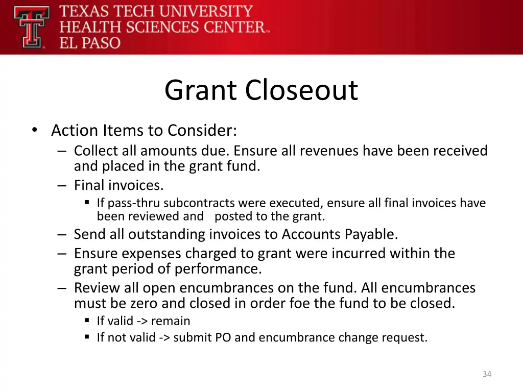 grant closeout 1