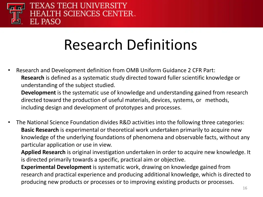 research definitions