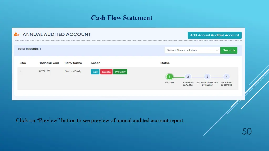 cash flow statement