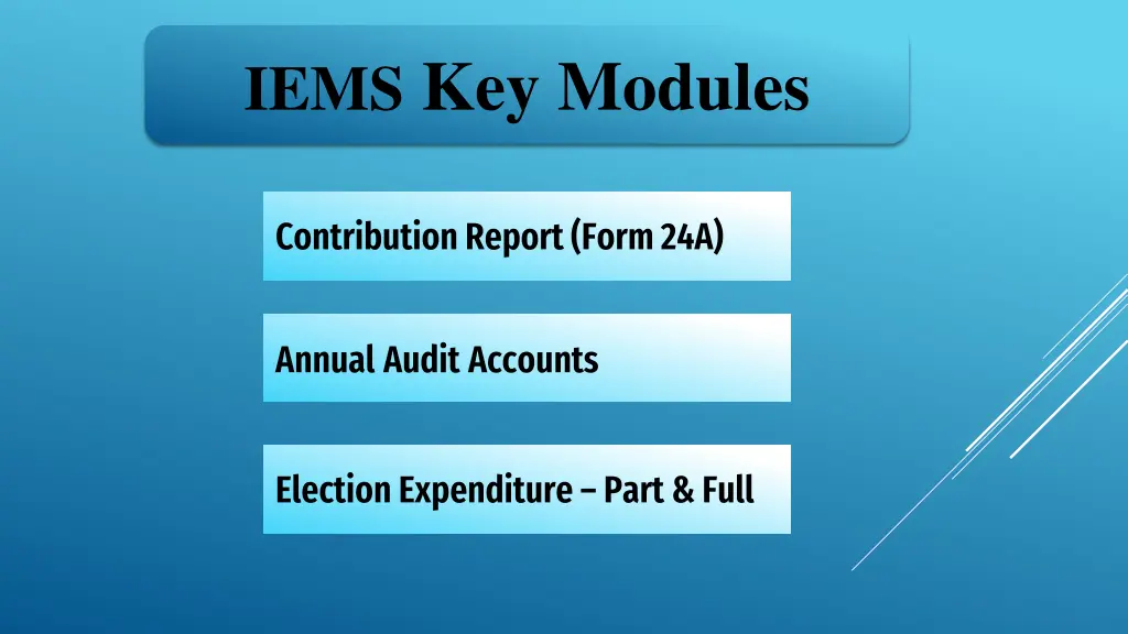 iems key modules