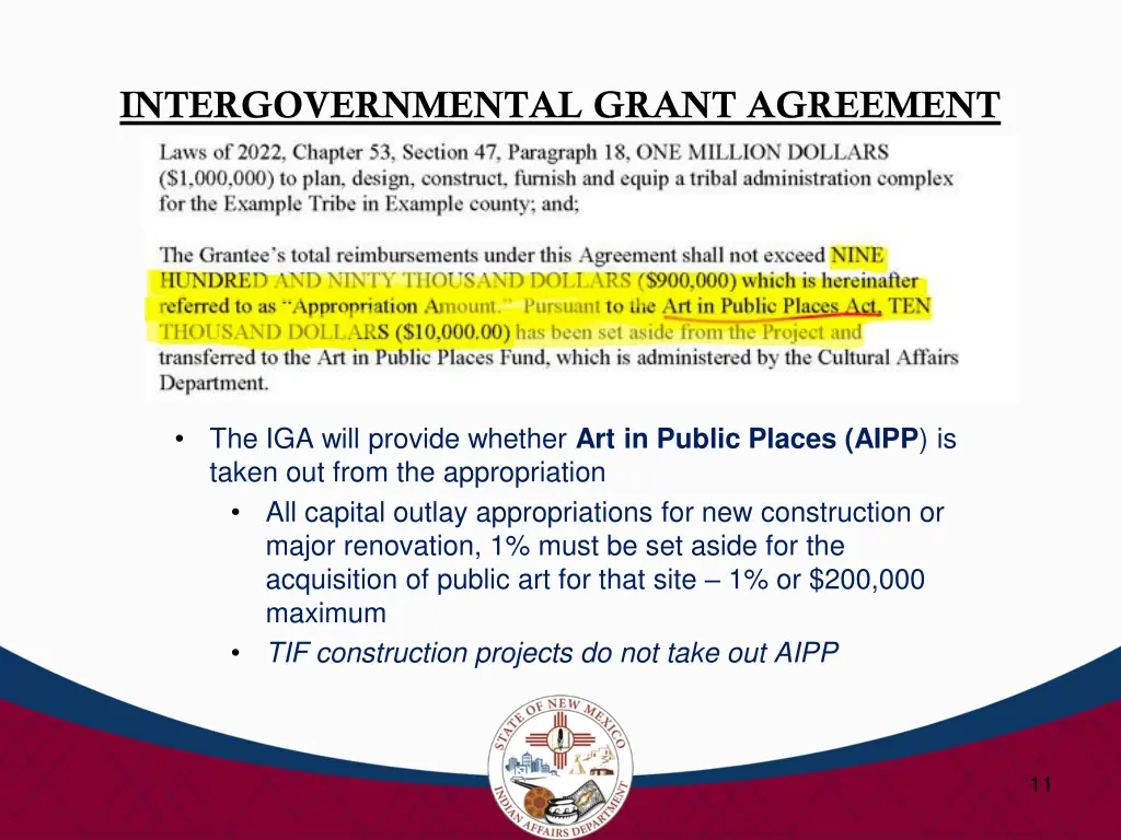 intergovernmental grant agreement 2