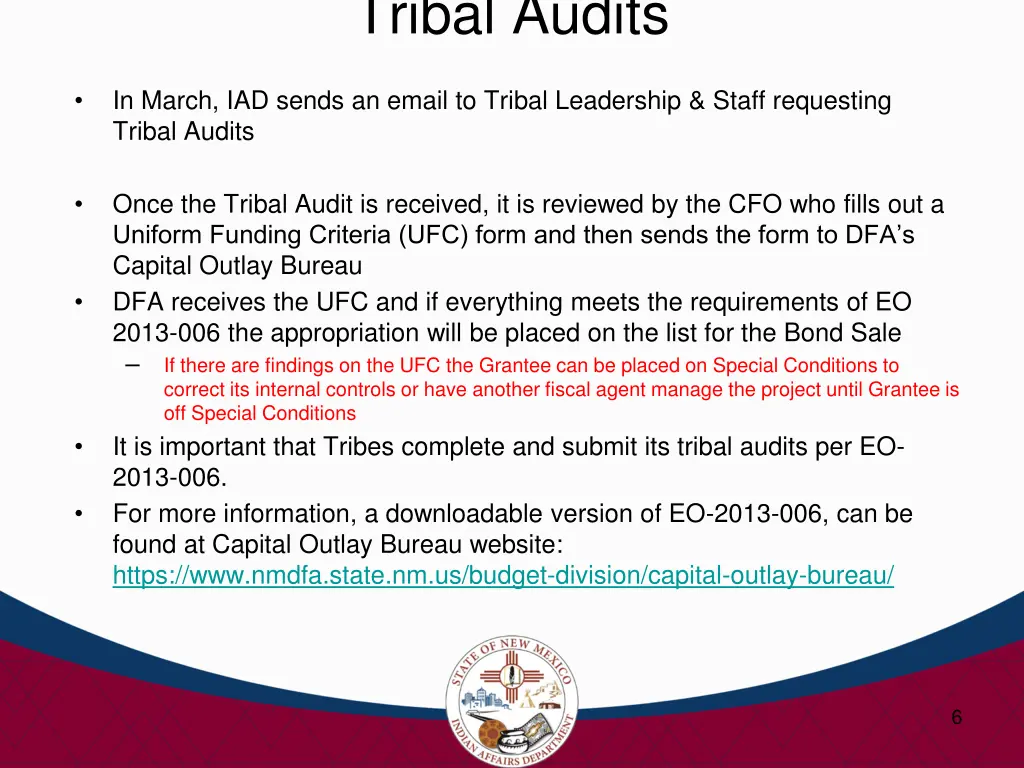 tribal audits