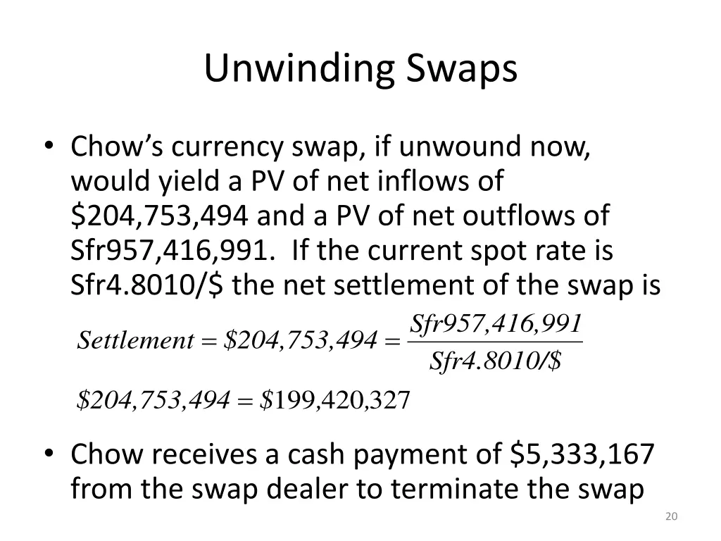 unwinding swaps 3