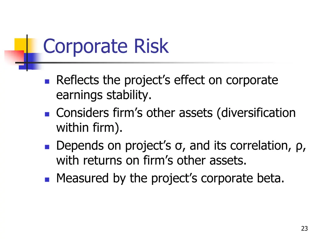corporate risk