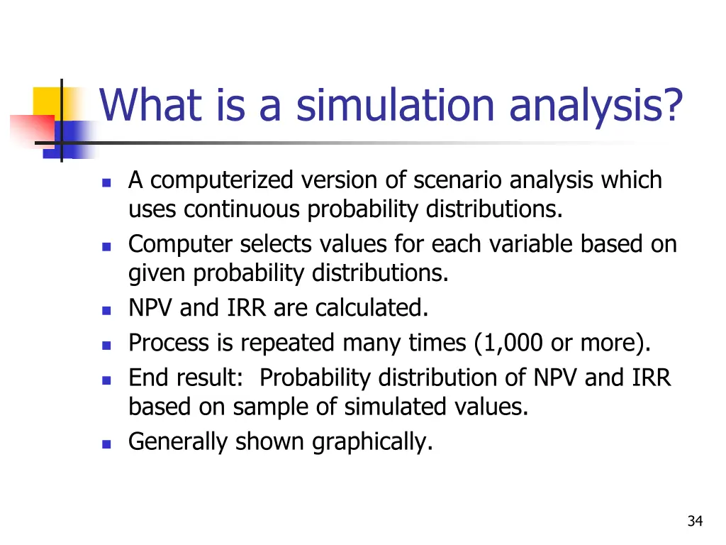 what is a simulation analysis