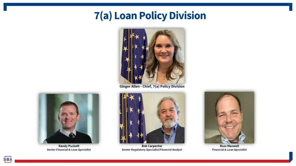 7 a loan policy division