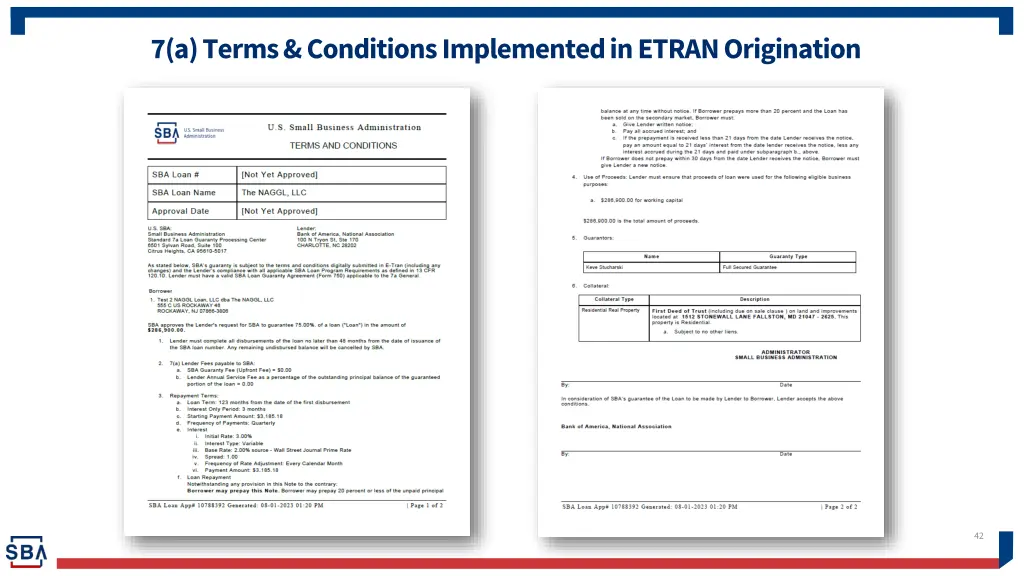 7 a terms conditions implemented in etran 1