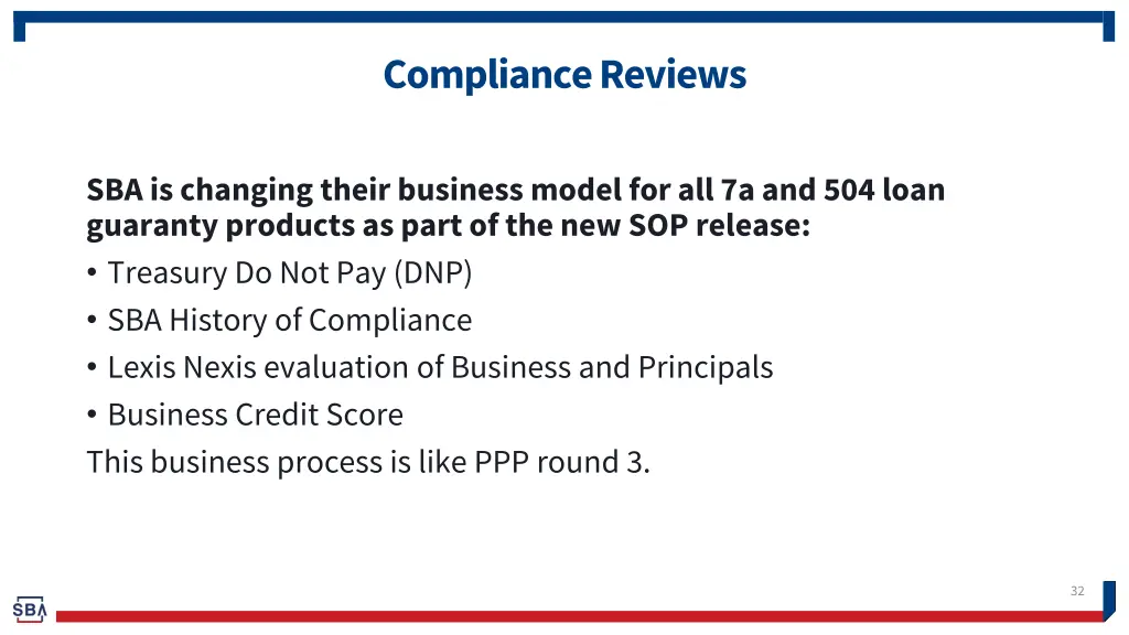 compliance reviews