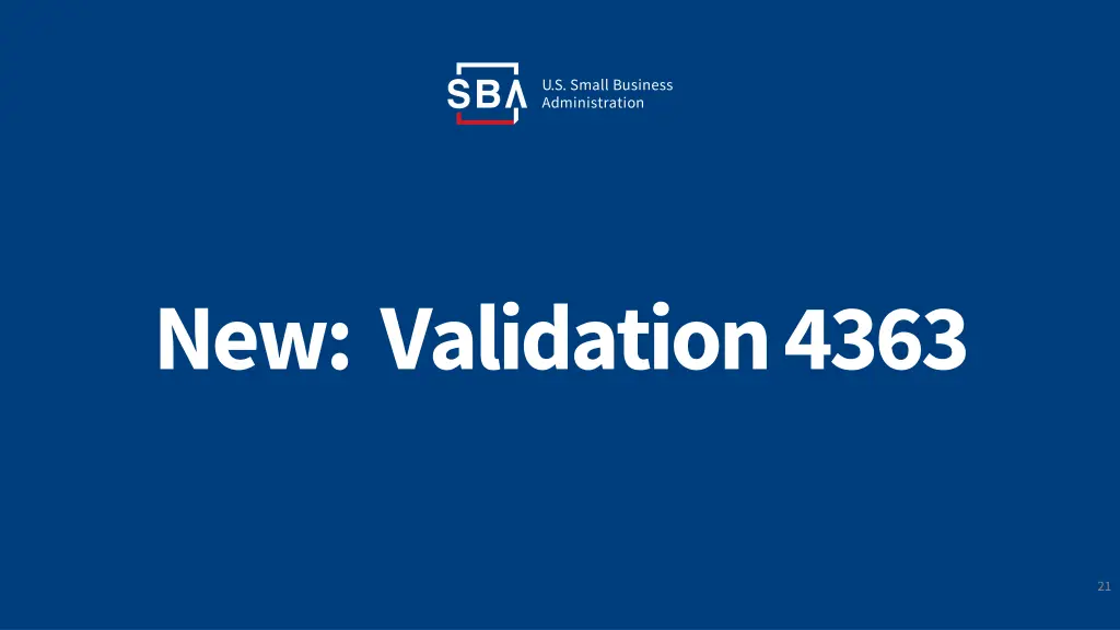 new validation 4363