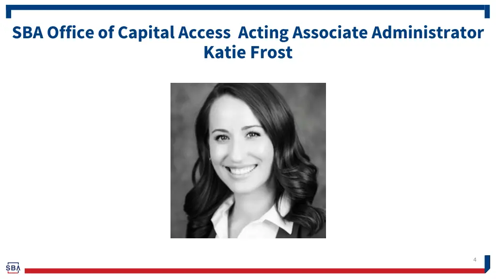 sba office of capital access acting associate