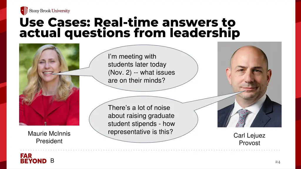 use cases real time answers to actual questions