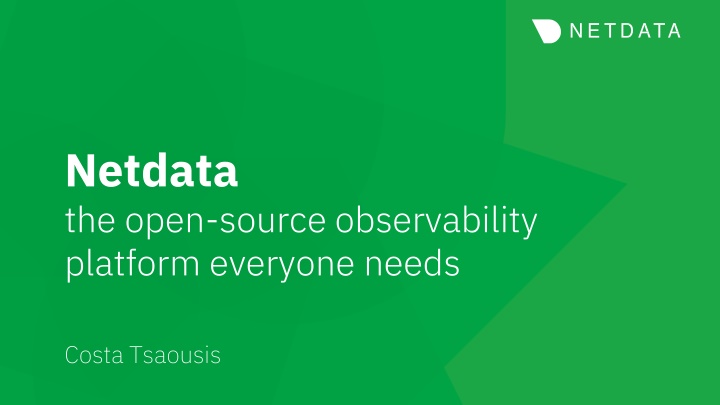 netdata the open source observability platform