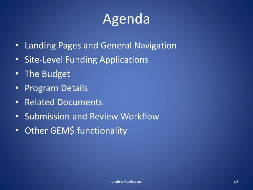 agenda 1