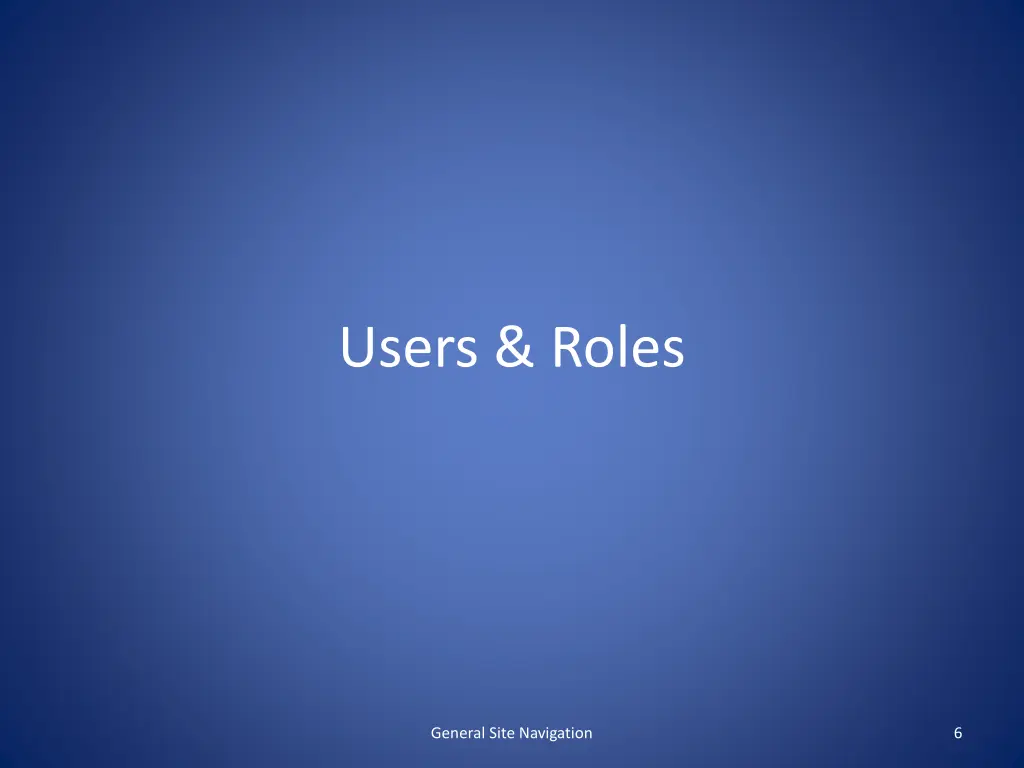 users roles