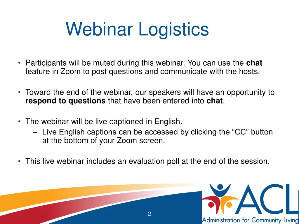 webinar logistics