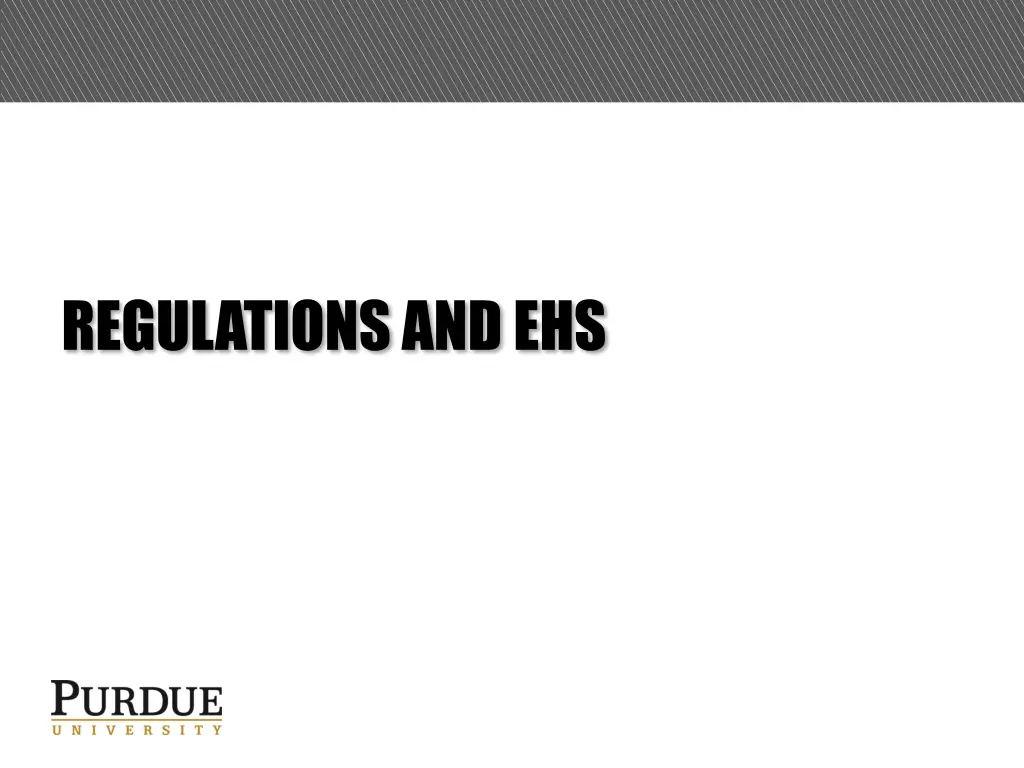 regulations and ehs