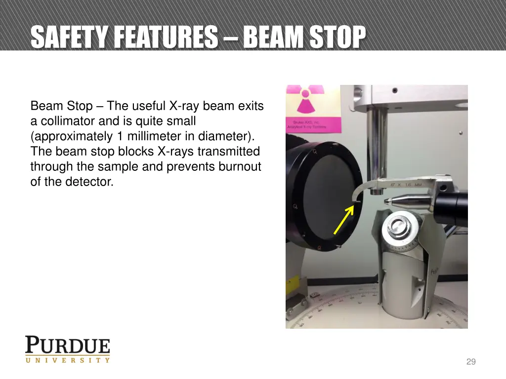 safety features beam stop