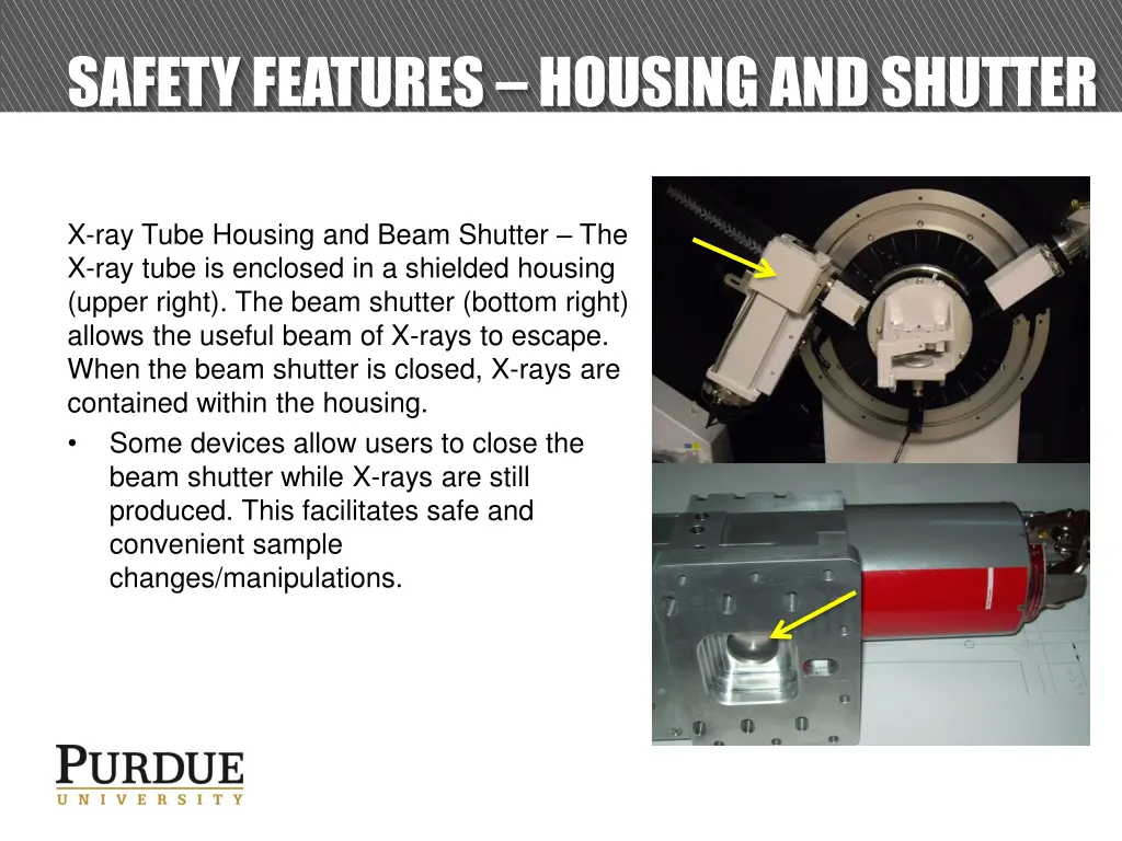 safety features housing and shutter