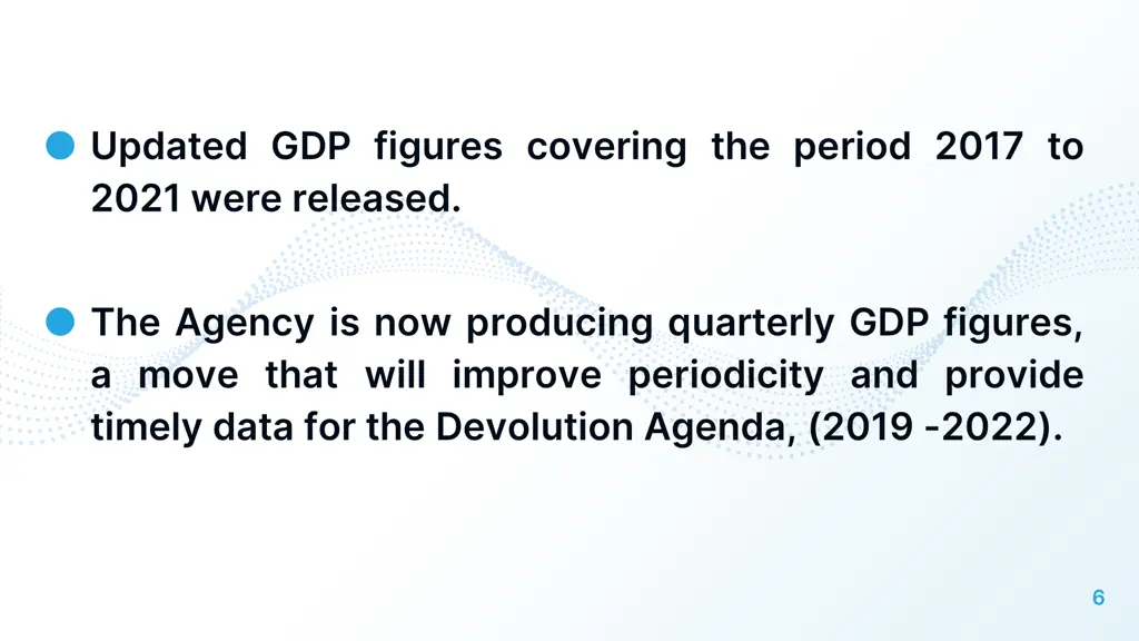 updated gdp figures covering the period 2017