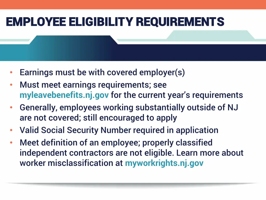 employee eligibility requirements employee