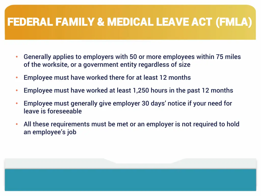 federal family medical leave act fmla federal 1