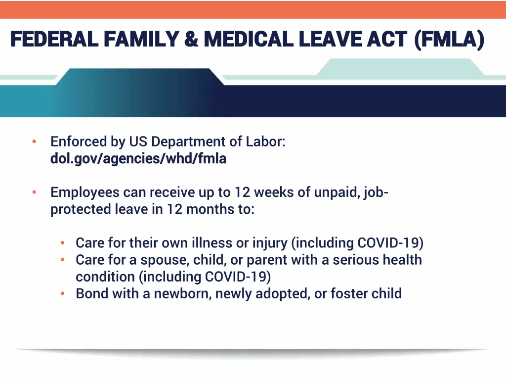 federal family medical leave act fmla federal