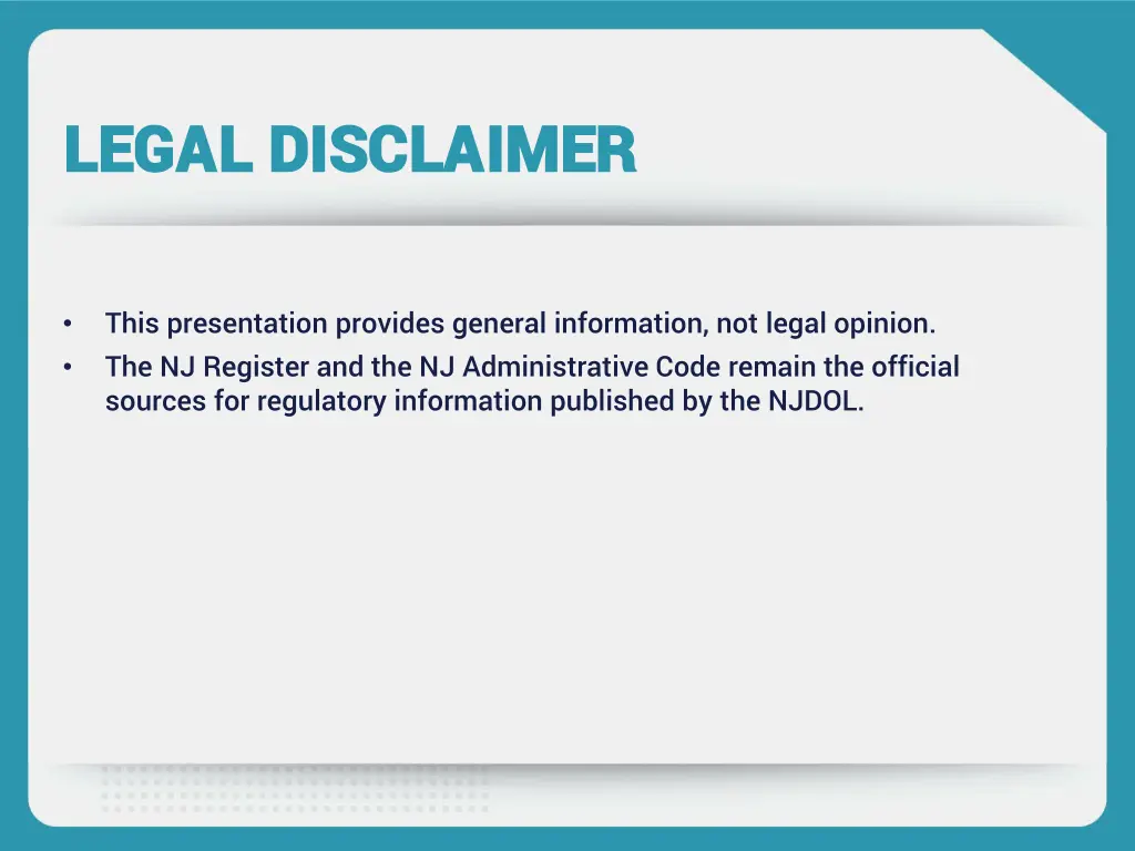 legal disclaimer legal disclaimer