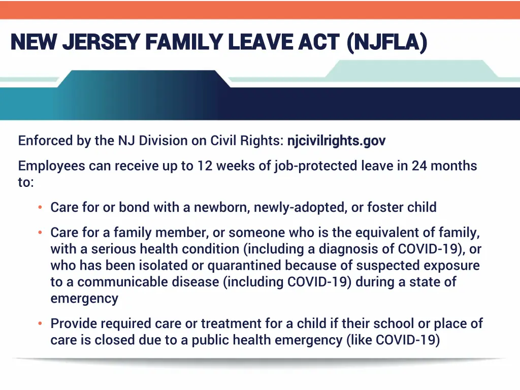 new jersey family leave act njfla new jersey