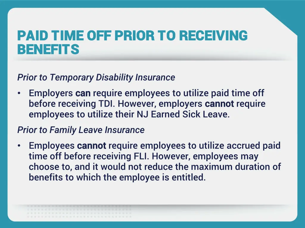 paid time off prior to receiving paid time