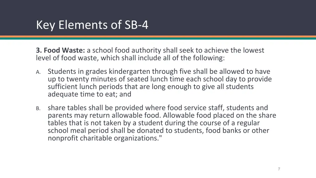 key elements of sb 4 2
