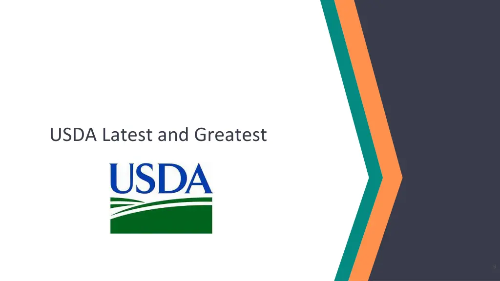 usda latest and greatest