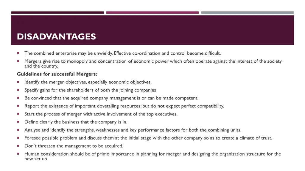 disadvantages 3