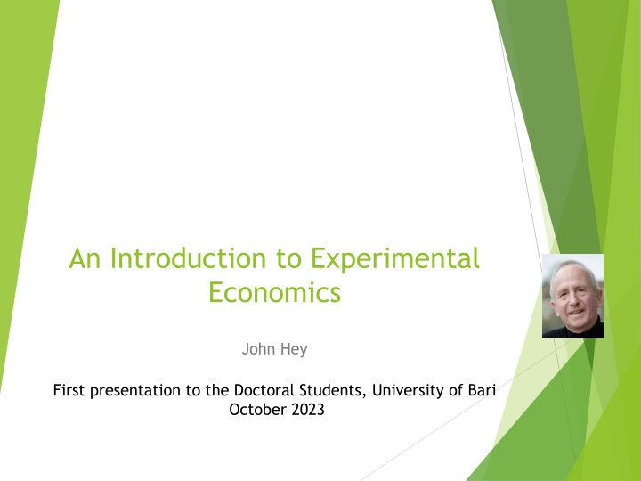 an introduction to experimental economics