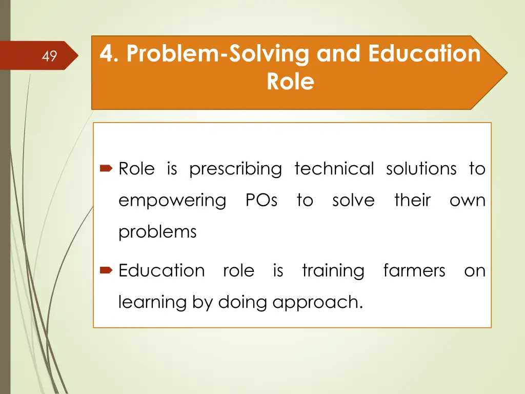 4 problem solving and education role