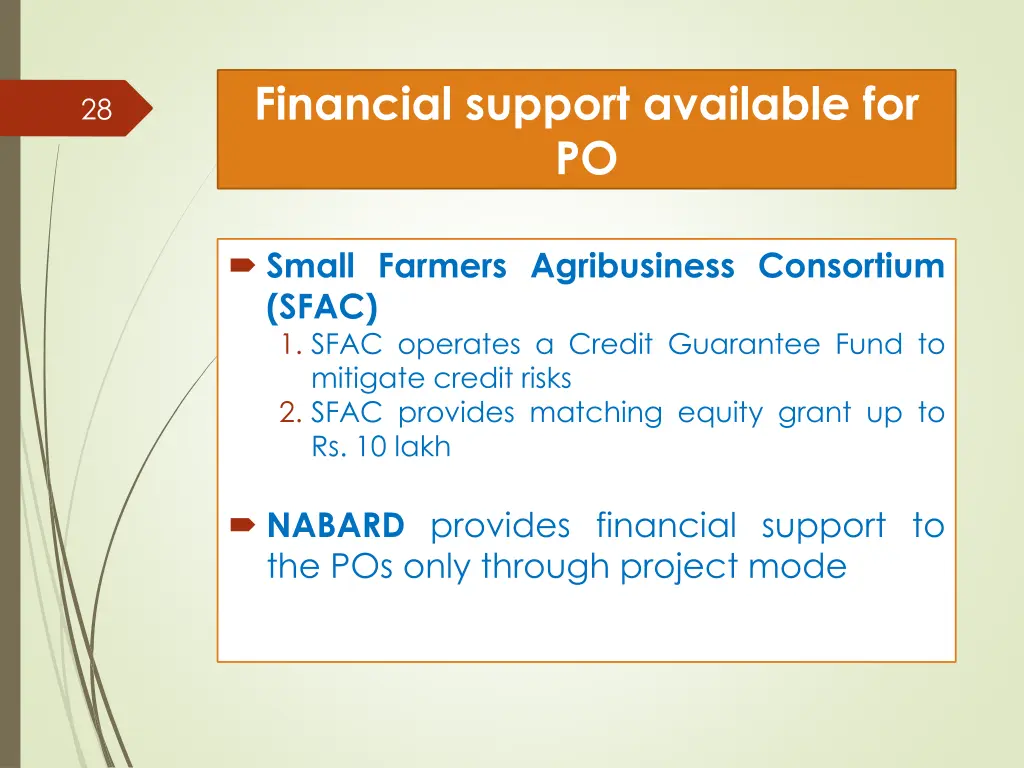 financial support available for po