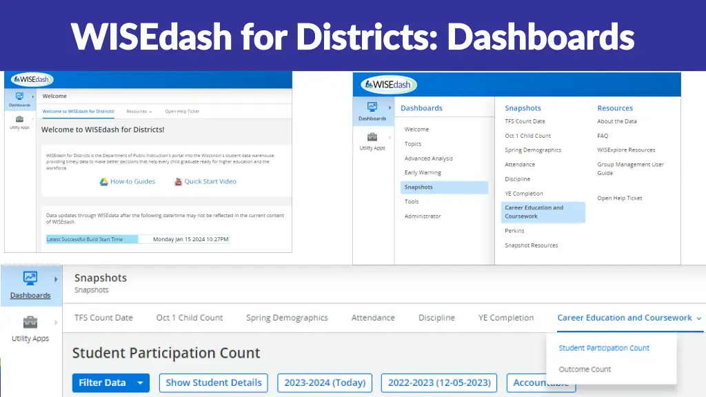 wisedash for districts dashboards wisedash