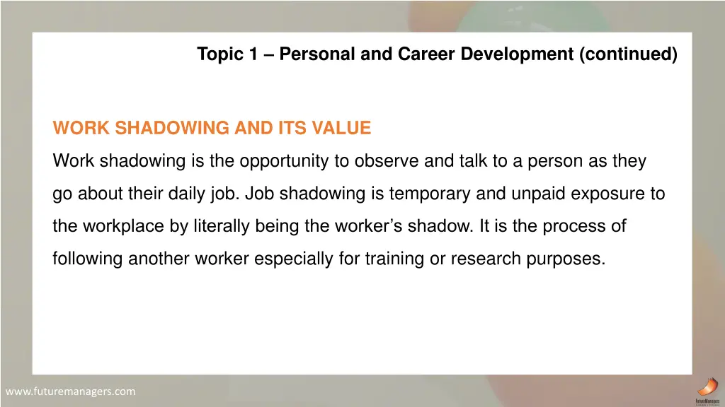 topic 1 personal and career development continued 3