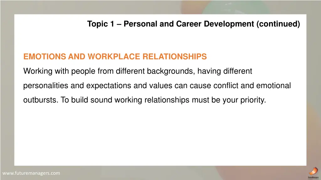 topic 1 personal and career development continued 7