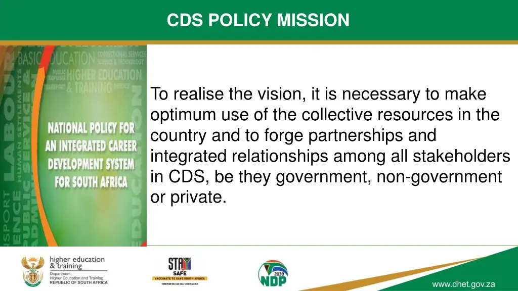 cds policy mission