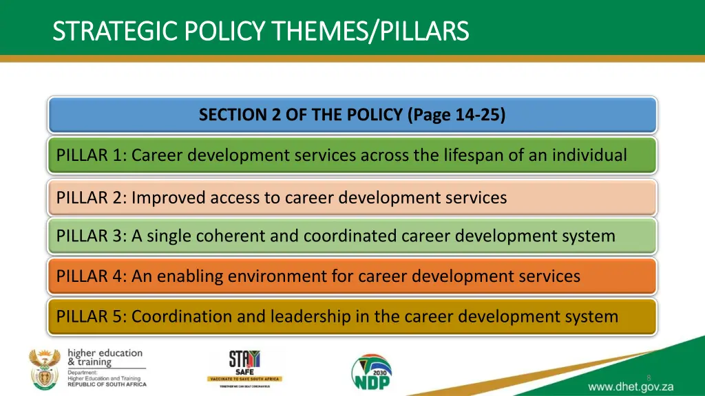 strategic policy themes pillars strategic policy