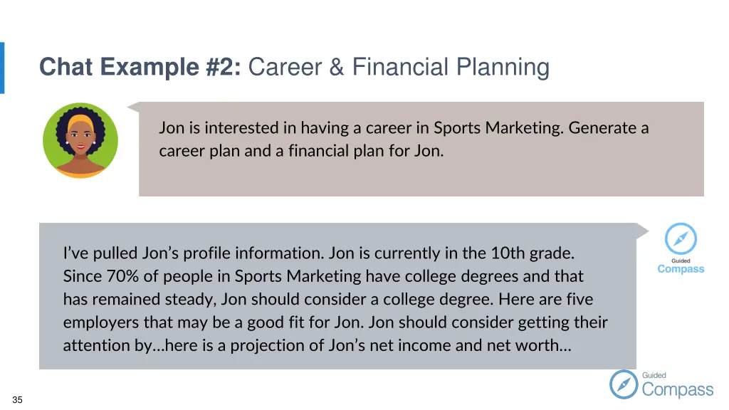 chat example 2 career financial planning