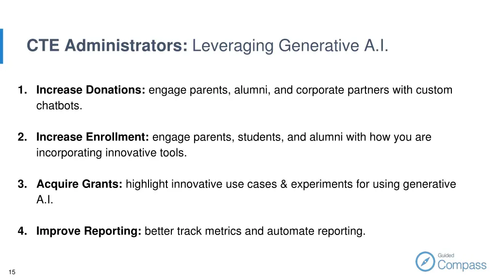 cte administrators leveraging generative a i