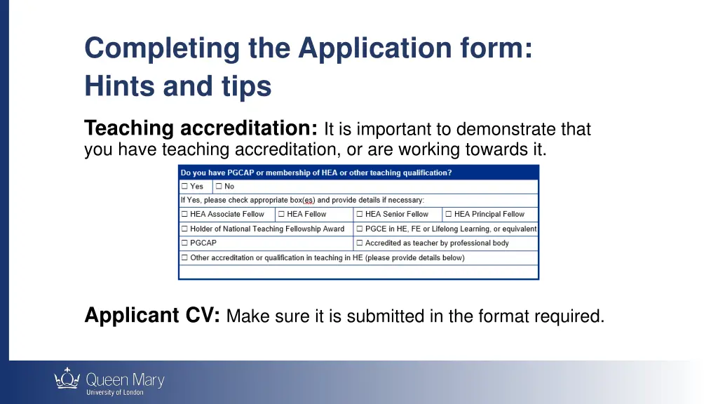 completing the application form hints and tips 1