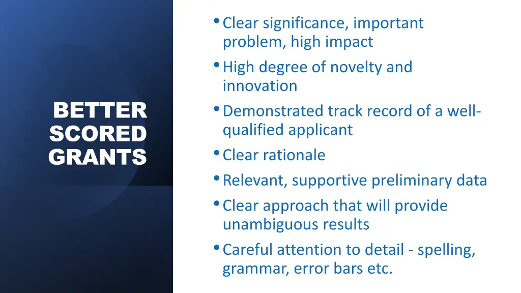 clear significance important problem high impact