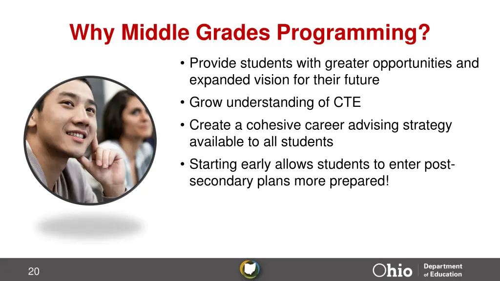 why middle grades programming 1