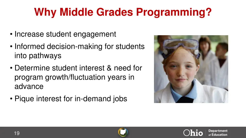 why middle grades programming