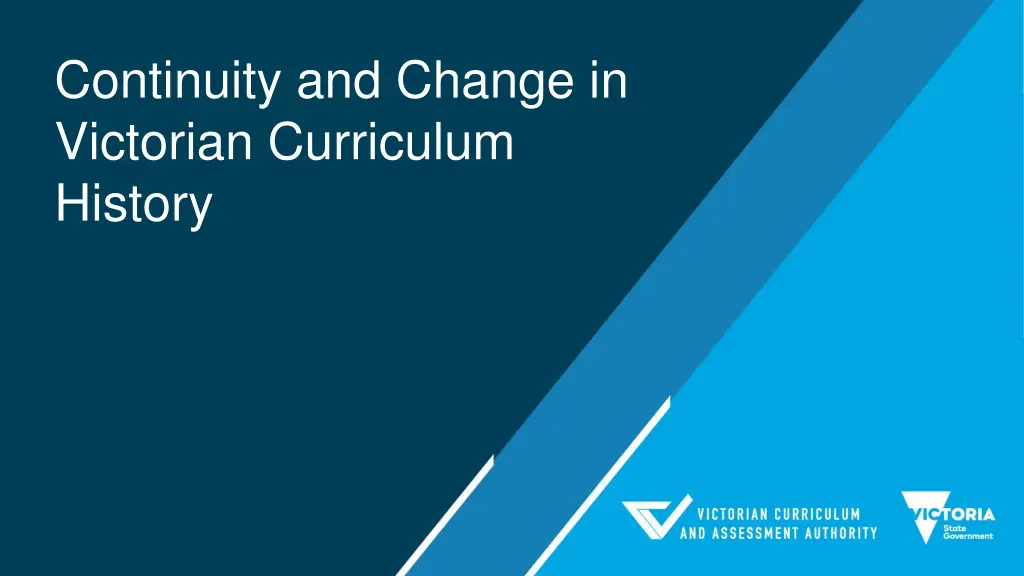 continuity and change in victorian curriculum