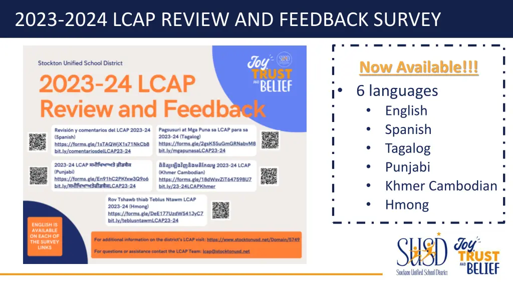 2023 2024 lcap review and feedback survey