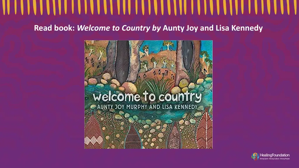 read book welcome to country by aunty